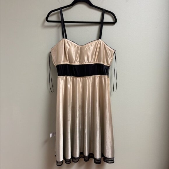 R&M Richards Women Y2K Babydoll Whimsigoth Dress Size 14 Holiday Going Out Party - Picture 7 of 16